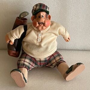 Collectible golf player handmade